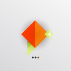 Modern abstract geometric info banner N282