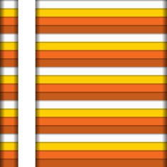 Colorful horizontal stripes background in warm colors with white