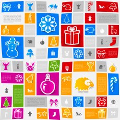 Christmas sticker infographic N20
