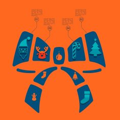 Christmas flat infographic N51