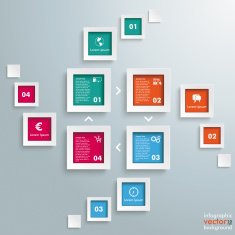 4 Rectangle Banners Cycle Flash