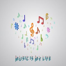 music services isometric style vector illustration
