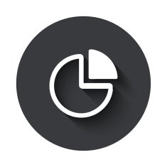 Vector modern gray circle icon N33