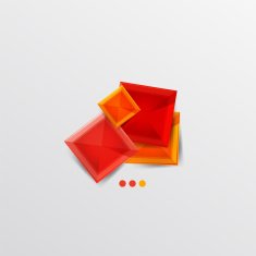 Modern abstract geometric info banner N303