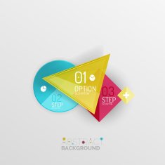 Geometric abstract shape infographic layouts N59