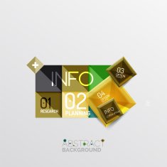 Geometric abstract shape infographic layouts N61