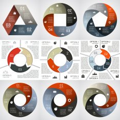 Modern vector infographic for business project N3