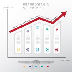 Design business graph chart Vector EPS10