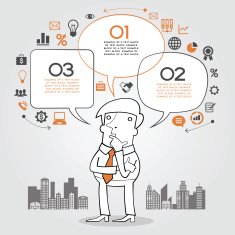 businessman with speech bubble N3