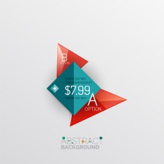 Geometric abstract shape infographic layouts N68