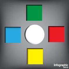 Infographic background circle information