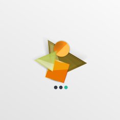 Modern abstract geometric info banner N368