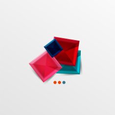 Modern abstract geometric info banner N371