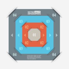 Abstract paper infografics N19