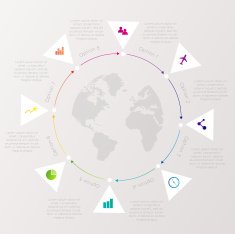 Abstract digital illustration Infographic N11