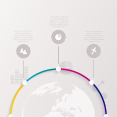 Abstract digital illustration Infographic N13
