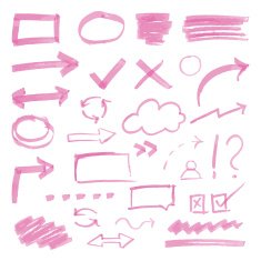 hand-drawn design elements N8
