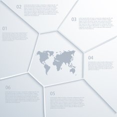 Vector modern map infographic