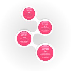 metaball colorful round diagram infographics N16