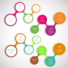 metaball colorful round diagram infographics N17