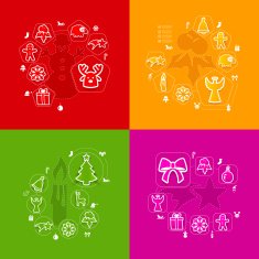 Christmas sticker infographic N22