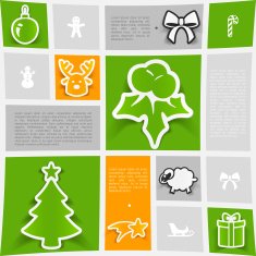 Christmas sticker infographic N23