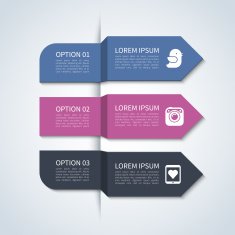 Modern arrow infographic elements N3