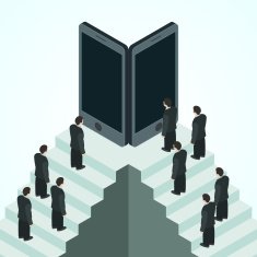 Social network and technology concept N5