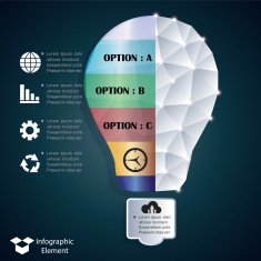 Infographics web design Modern template N8