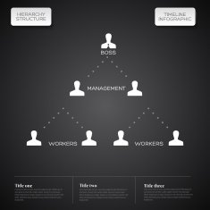 Hierarchy structure Infographic timeline report template