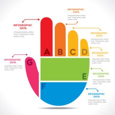 creative hand info-graphics