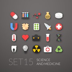 Flat Icons Set N34