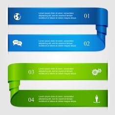 Curled infographic