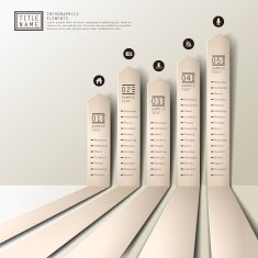 vector abstract 3d paper infographics N25