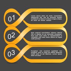 Design Template with Three Numbers