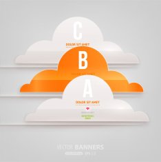 Abstract Paper infografics design N8
