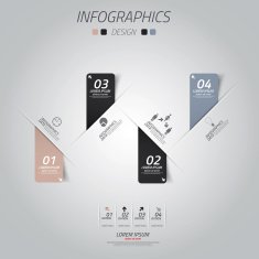 Abstract paper infografics vector N2