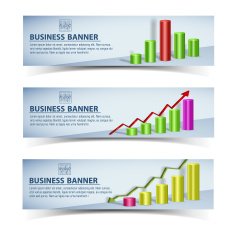 Business concept banners set N4