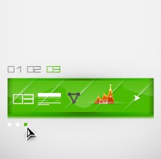 Vector colorful banner N2