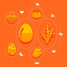 easter flat infographic N41
