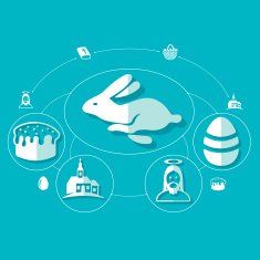 easter flat infographic N46
