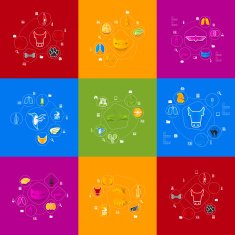 Veterinary sticker infographic N33