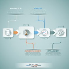 Modern infographics options banner N346
