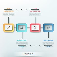 Modern infographics options banner N347