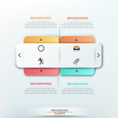 Modern infographics options banner N348