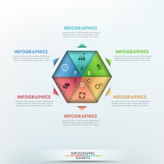Modern infographics options banner N349