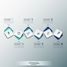 Modern Infographics Process Template N5
