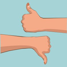 Hand good and bad action