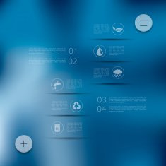 ecology infographic with unfocused background N33