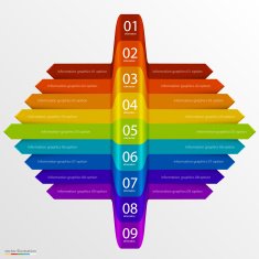 Arrows business growth rainbow N3